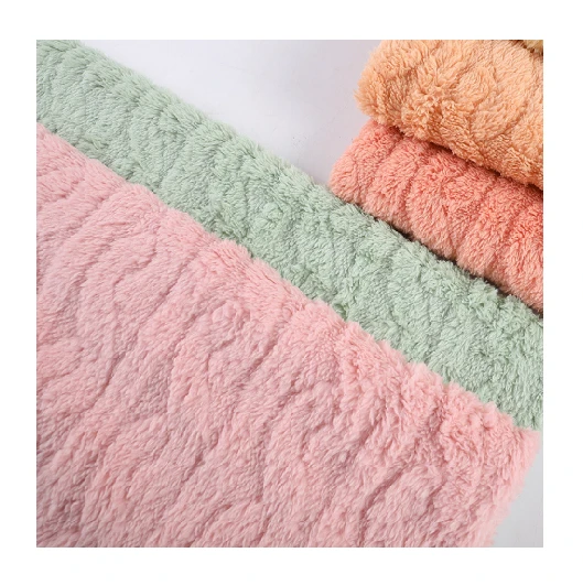 100 pousan Knit Sherpa Fleece twal