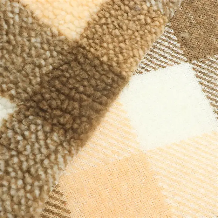 Checker Pattern Flannel Fleece Fabric Pricelist
