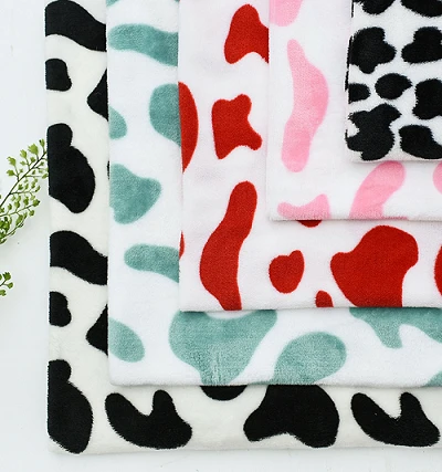 Cow Print Flannel Fabric For Pajamas
