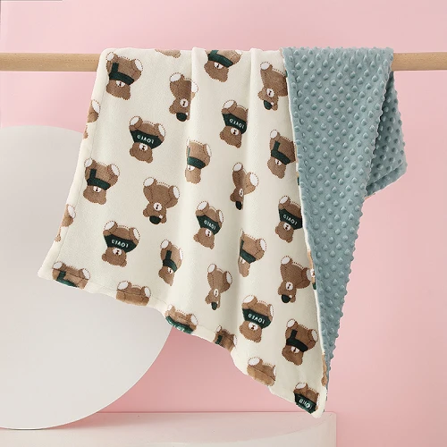Doub Kouch Minky Dots Dra