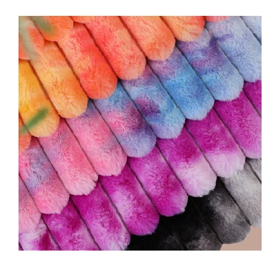 Jacquard lapen faux fouri twal