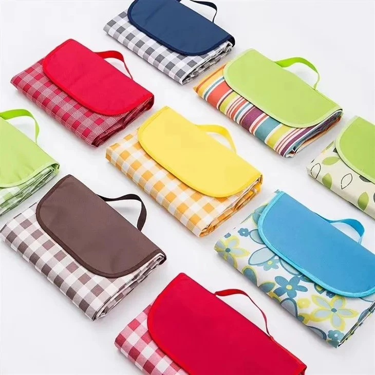 multi coloured picnic blanket