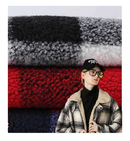 Plaid Print Sherpa twal