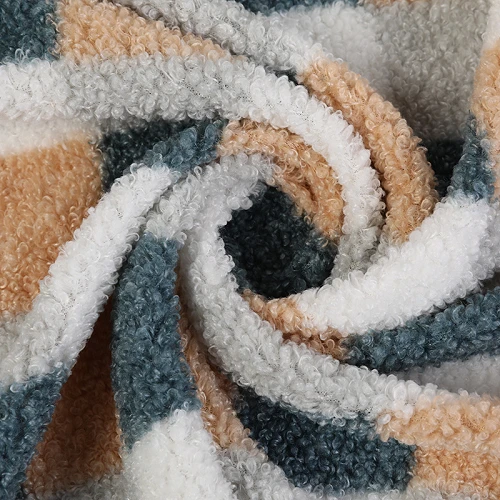 Plaid enprime Sherpa twal polaire