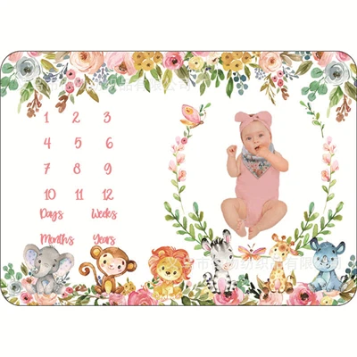 Ti bebe Milestone kouvèti kado Set