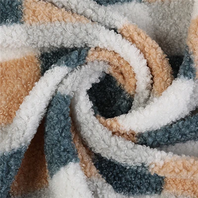 Plaid enprime Sherpa twal polaire