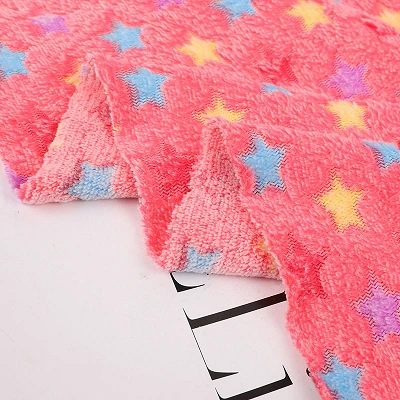Star Print Flannel Fabric