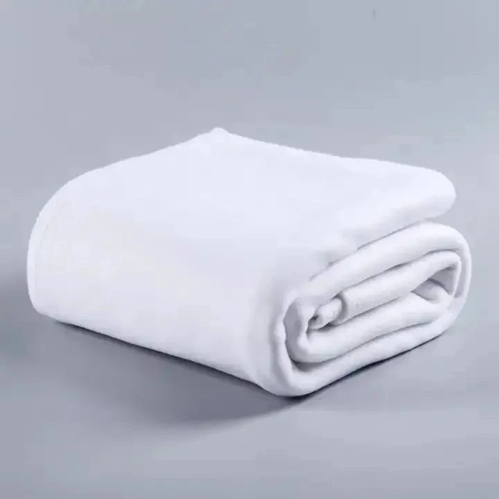 white polar fleece blanket in stock