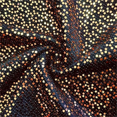 Elastik gloden koulè lurex twal