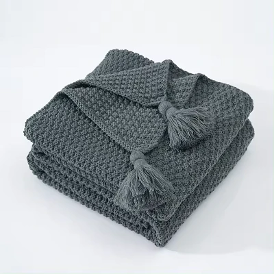 Koulè solid knitted dra